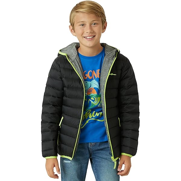 Amazon.com: Eddie Bauer Youth Reversible Hooded Down Jacket (US
