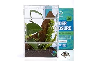 EctoTherm Jumping Spider Enclosure - for Habitat, Terrarium Kit and Arboreal Tarantula Enclosure