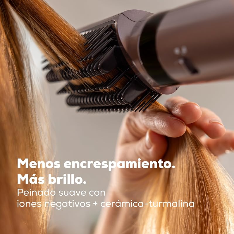 HT 110 Airstyler 5 en 1, moldeador de cabello multifuncional para rizos, alisado y volumen, peinado suave para todo tipo de cabello, cerámica turmalina, tecnología iónica, 5 accesorios