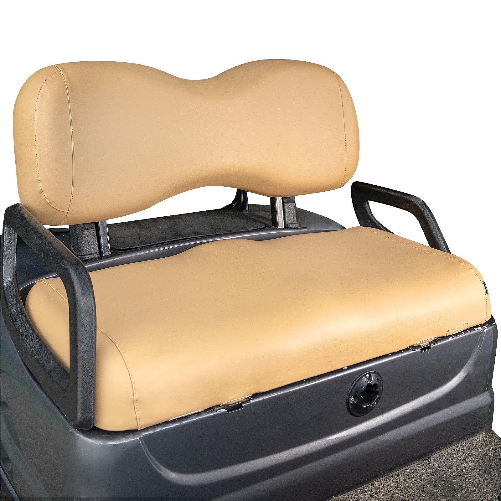 Photo 1 of NOKINS Golf Cart Seat Covers Leather Front Seat Cover Fit Yamaha Drive&Drive 2,Smooth and Simple Style,No Stapler,Golf Cart Vinyl Waterproof Replacement Seat Cover,Tan