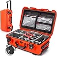 NANUK 935 Pro Photo Kit – Waterproof Travel Camera Hard Case with Padded Dividers and Wheels, 22” x 14” x 9” - Dustproof and Impact Resistant, Airline Carry-On Approved – Orange