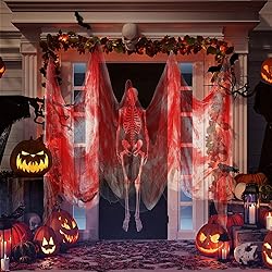 Boao Halloween Cheese cloth 85 x 197 Inch Bloody