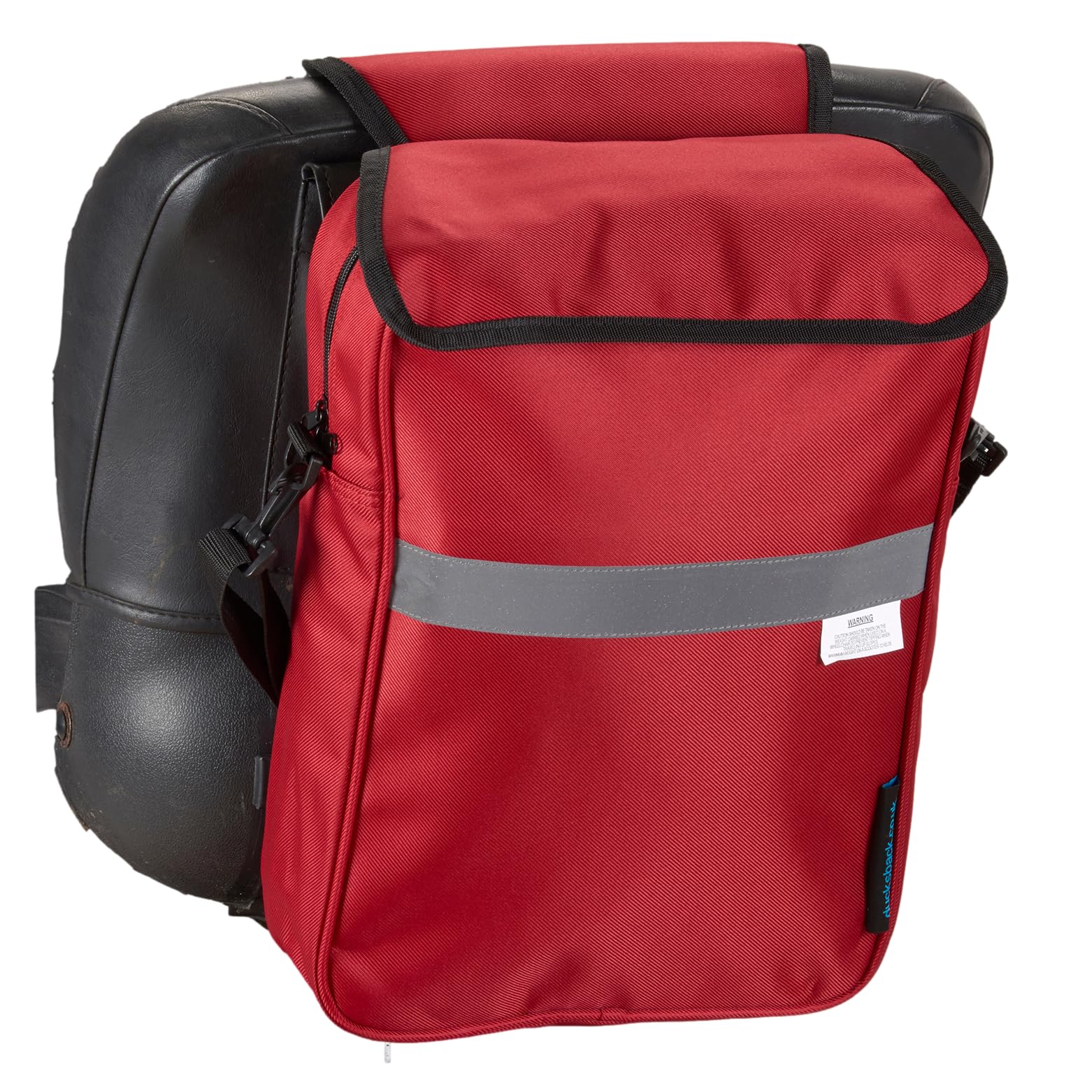 Ducksback Deluxe Zipped Shopping and Storage Bag for use with Mobility Scooters - Colour Red