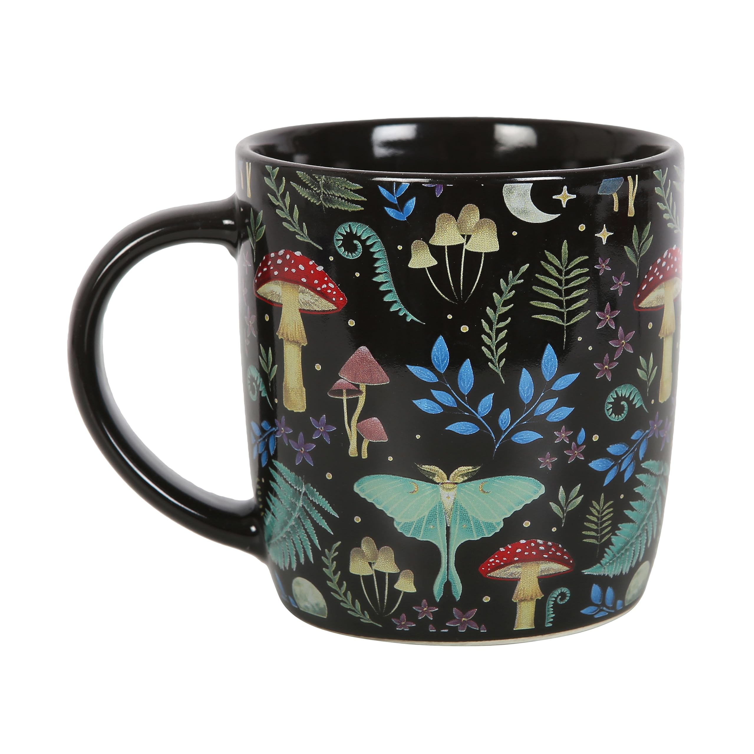 Something Different Wholesale 'Enchanting Morning Mug: Dark Forest Print Mug Mystical, Whimsical & Dishwasher/Microwave-Safe | 340ml Capacity | Magical Woodland & Nature Prints