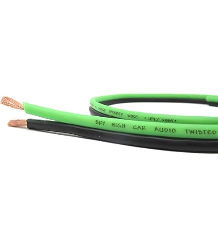 Amazon.com: 25' feet True 10 Gauge AWG OFC Speaker Wire Green