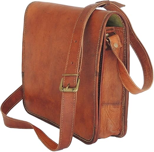 leather school bag satchel