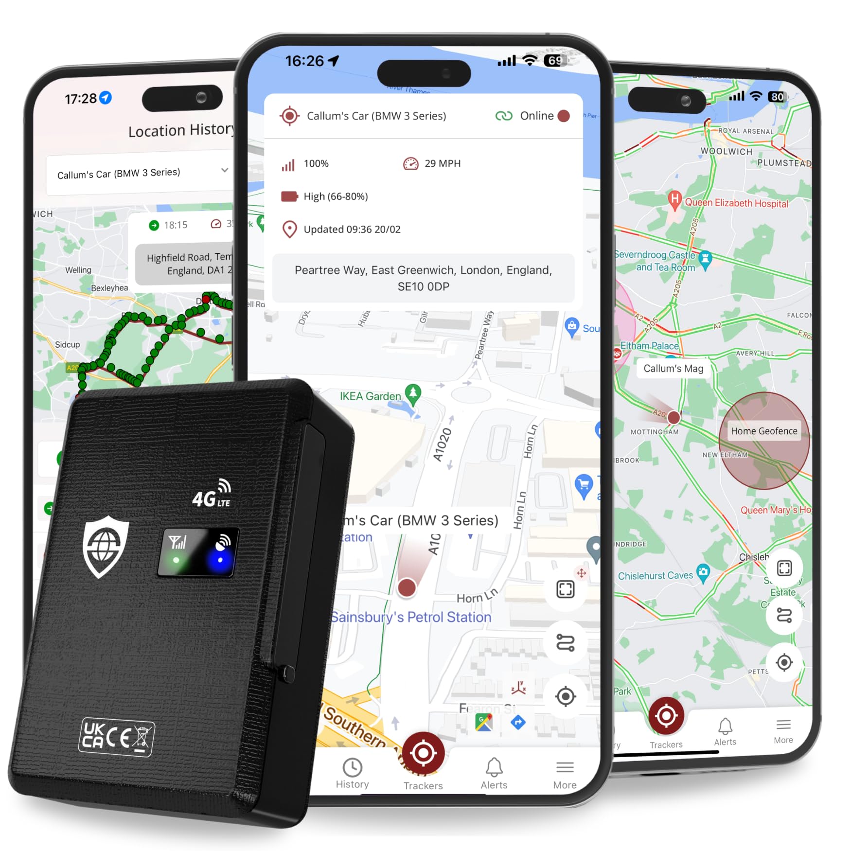SafeTag Mag 4G – Rechargeable & Magnetic 4G GPS Tracker for Car, Van, Motorbike, Caravan, etc. 90 Day Standby, Real Time Tracking & Instant Alerts, 7 Day Free Trial & SIM Included, Designed in the UK