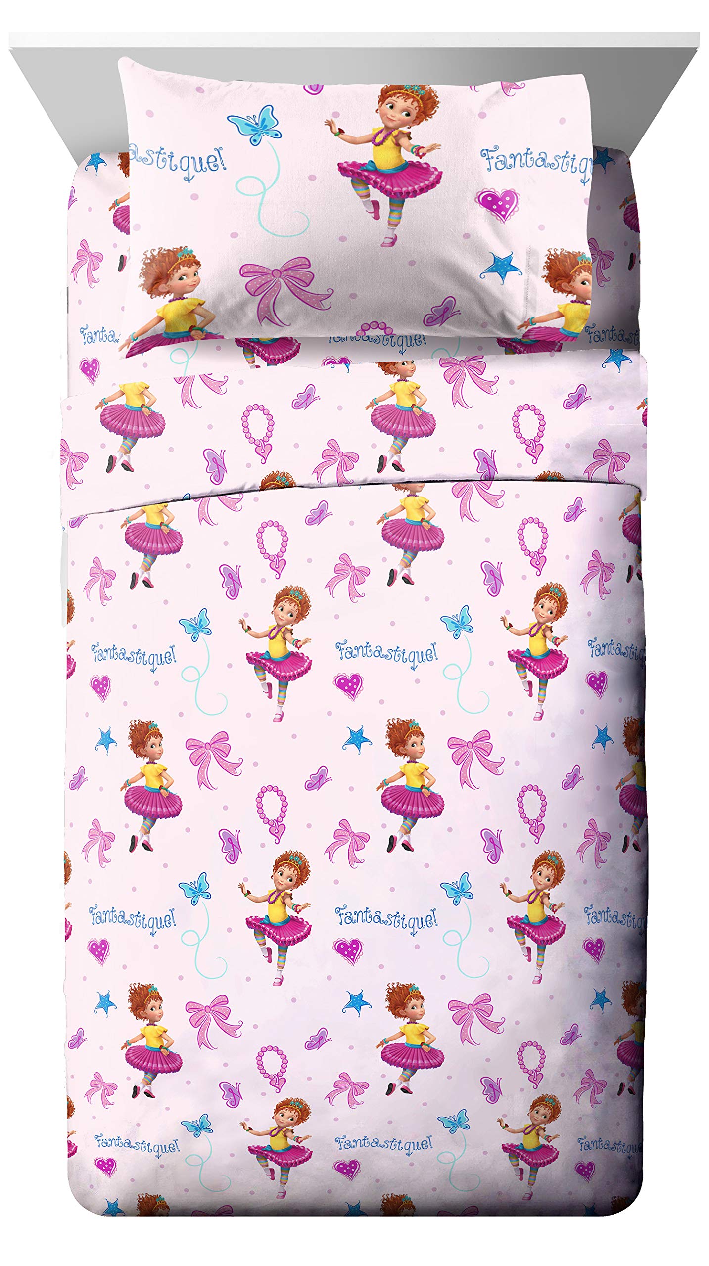 Disney Fancy Nancy Fantastique 4 Piece Twin Bed Set Includes