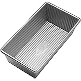 USA Pan Bakeware Aluminized Steel Loaf Pan, 1 Pound, Silver