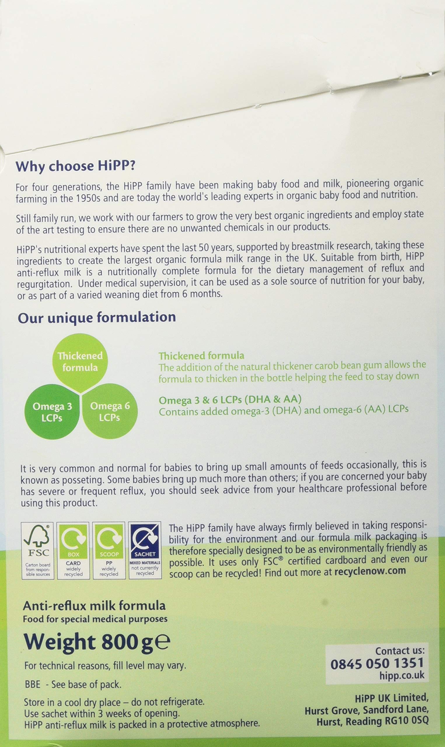 hipp organic anti reflux
