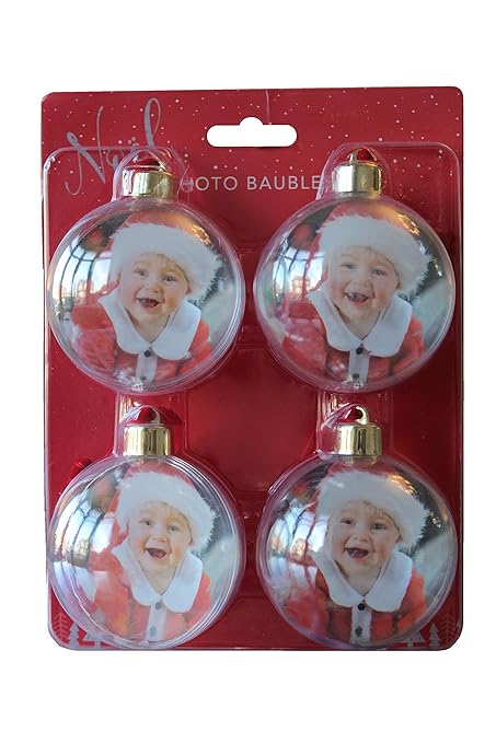 4 Palline Di Natale Fai Da Te Trasparenti Per Esposizione