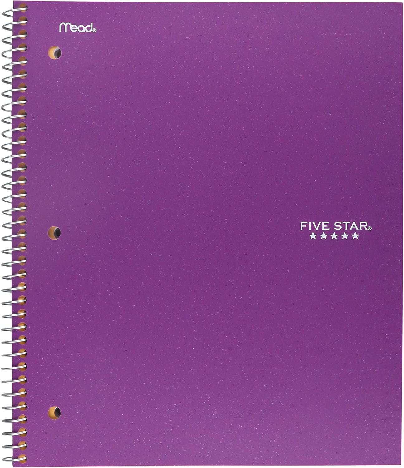Five Star Spiral College Ruled Notebook, 1 Subject, Wired Note Book with Pockets, 100 Sheets (6 pack) : Office Products