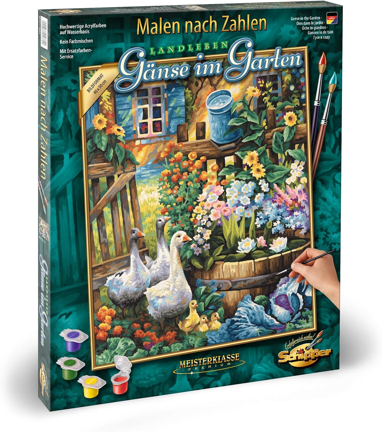 Schipper 609130662 Geese in The Garden Paint By Numbers Board Amazon