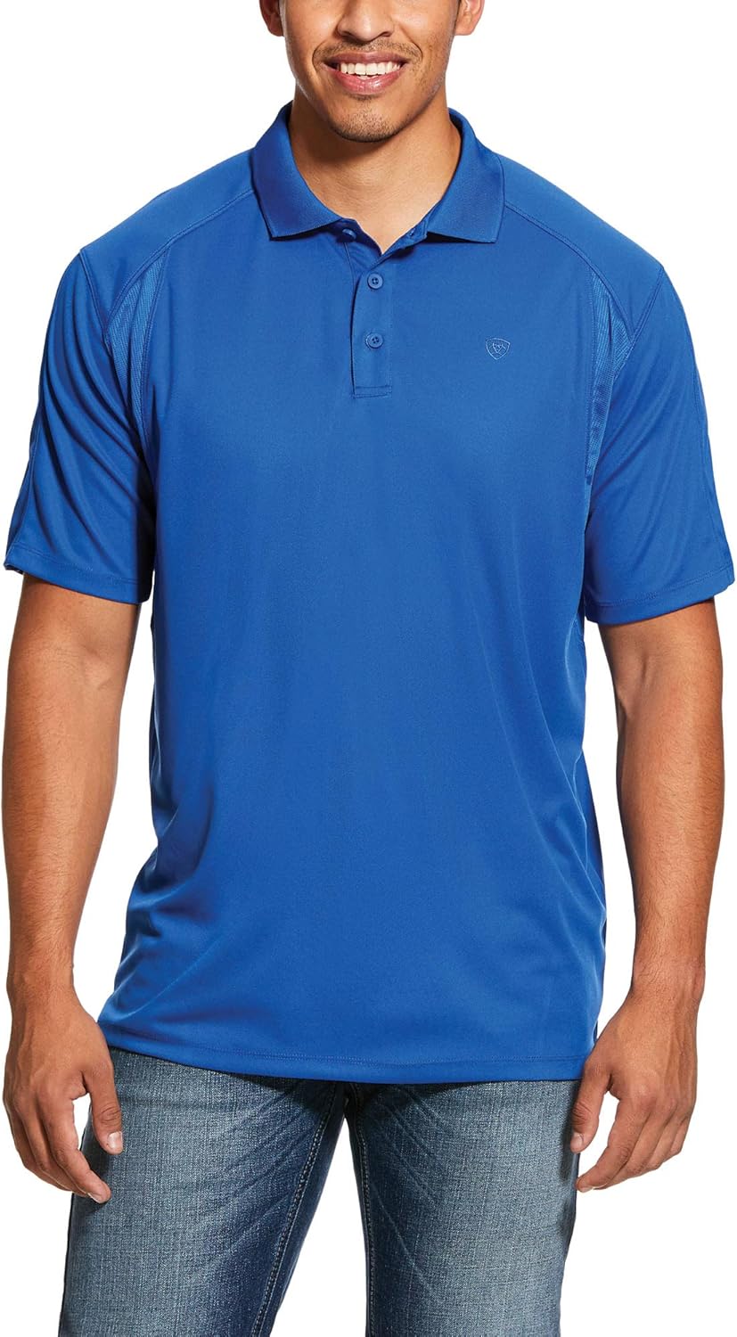 Ariat Men's AC Mesh Venttek Polo Shirt: Clothing