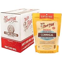 Bob's Red Mill Organic Medium Grind Cornmeal, Kosher, Vegan, 24 Ounces (Pack Of 4)