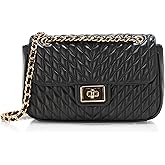 KARL LAGERFELD womens Agyness Solid Shoulder Bag