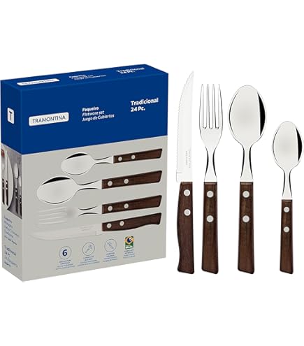 Amazon.com: Tramontina 22399/003 Wooden Tableware, 16-Piece Set