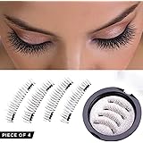 Magnetic Eyelashes Dual Magnet Glue-free 3D Reusable Full Size Premium Quality Natural False Lashes - 2018