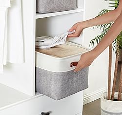 DECOMOMO Storage Baskets for Shelves - Fabric