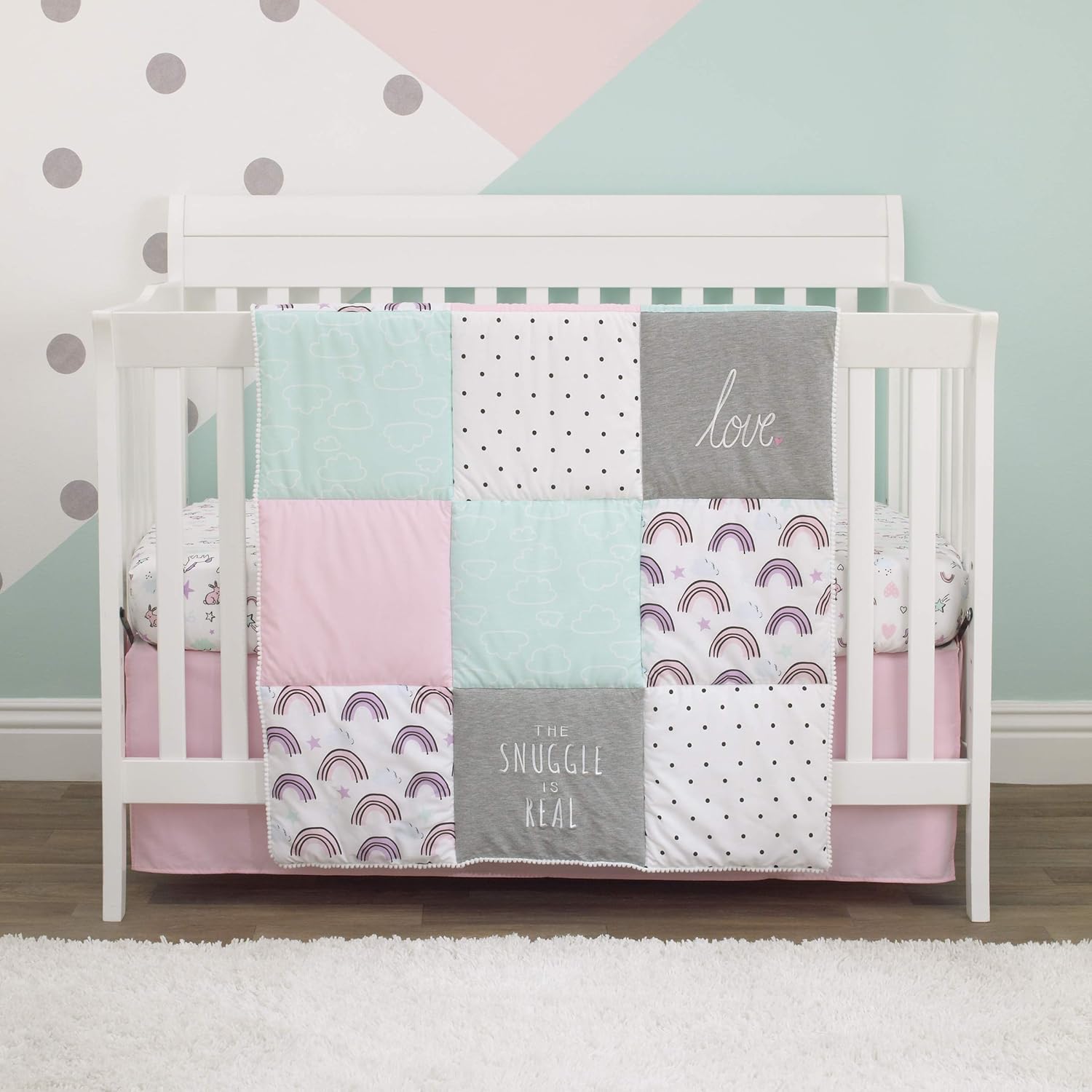 Navy Carters Carters 3 Piece Crib Bedding Set White Light Blue Be Brave Baby Kolenik Nursery