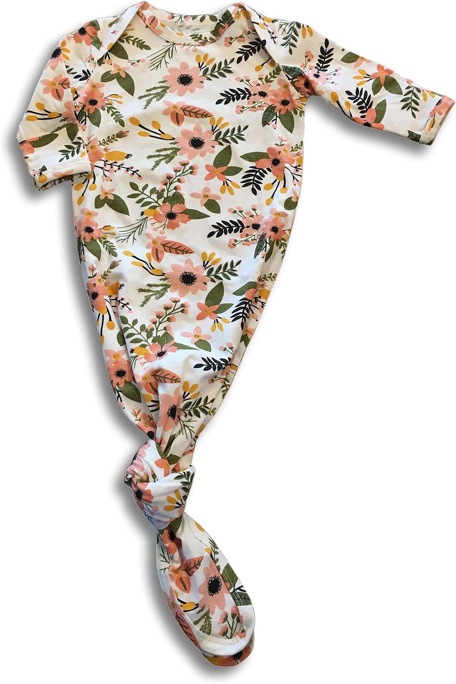 Lucky Love Baby Gown Newborn, Knotted Infant Sleeper for Baby Girl and Boy