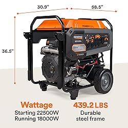 Generac 7706 GP18000EFI 18,000-Watt Gas-Powered