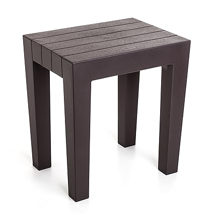 TATAY 4436500 - Banqueta Lombok. Taburete de ducha resistente, soporta hasta 130 kg,