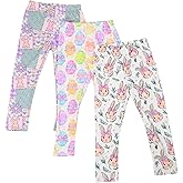Unique Baby Girls Everyday Leggings 3 Pack for Toddler and Kids