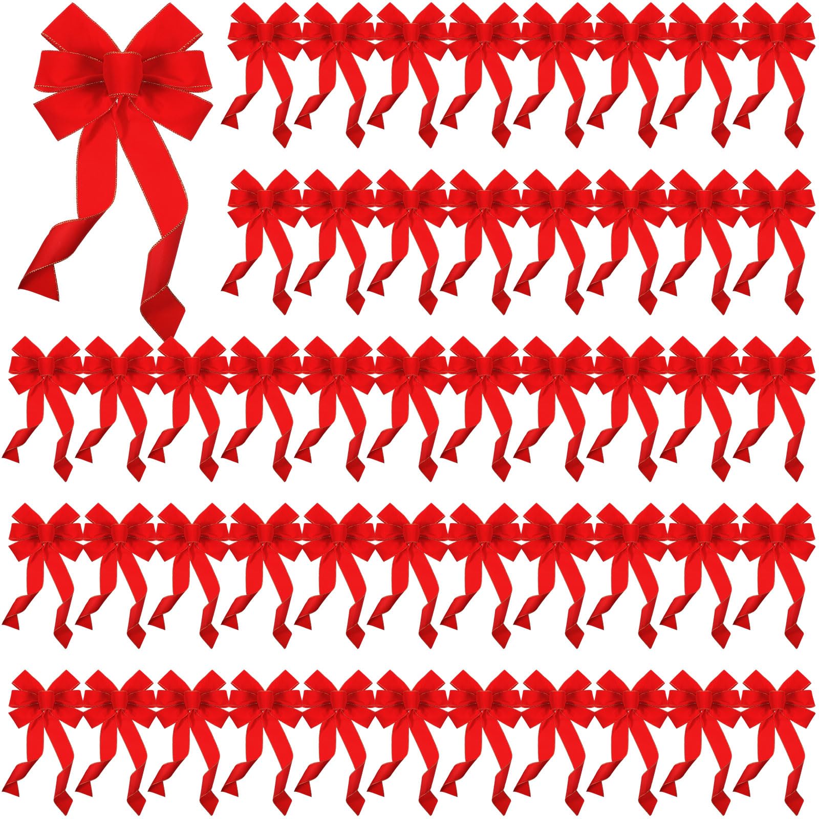 Burgundy outdoor christmas bows