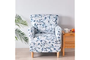 LiveGo Stretch Mid Century Modern Armchair Slipcover 1-Piece Accent Chair Covers with Arms Soft Chair Slipcovers for Living Room Armchair Furniture Protector Office Reception Reading Sofa