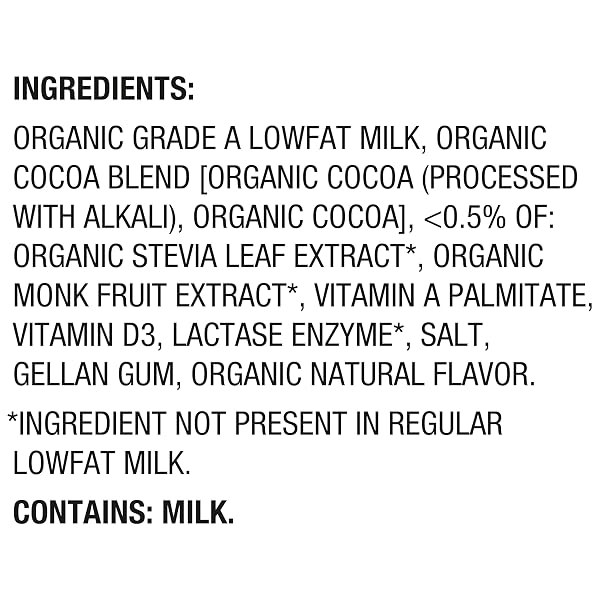 HORIZON ORGANIC SHELF STABLE NO ADDED SUGAR 1% LOWFAT CHOCOLATE MILK, 12CT