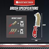TDBS Brass Wire Brush Set of 3 26cm Crimped Long Handled Brushes view 3