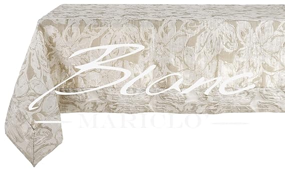 Blanc Mariclo Tischdecke, Jacquard, 157 x 320 cm, Beige