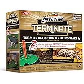 Spectracide Terminate Termite Detection &amp; Killing Stakes, 15 Count | Detect Termite Activity &amp; Kill Foraging Termites, Use Near Wood Decks, Wood Sheds, Wood Piles &amp; More, Installs in Minutes