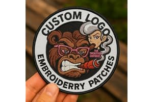 Custom Embroidered Patches,Personalized Logo Embroidered Patches,Decorative Tape Any Size and Shape Up With Iron on/Sew on/Ho
