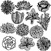 COLIGREE Hollow Plant Charms Multicolor Flower Leaf Filigree Pendants for DIY Earrings Necklaces Bookmarks Hanging Decorations Resin Accessories Jewelry Making Supplies