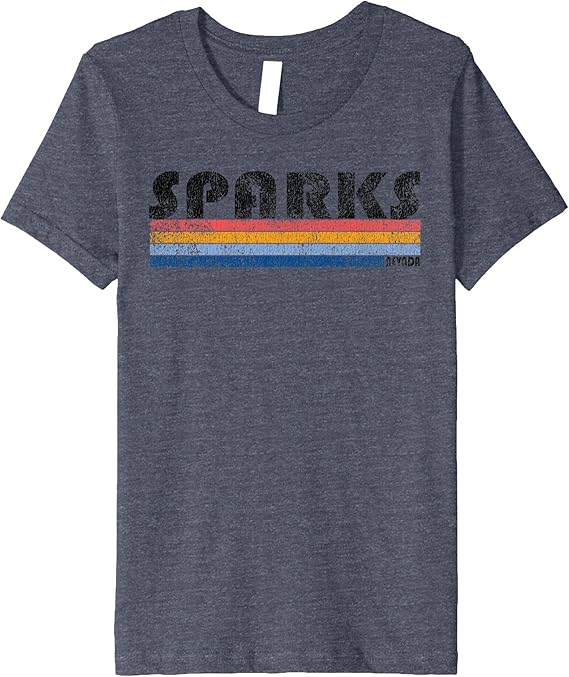Vintage 1980s Style Sparks NV T Shirt Clothing