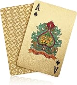 ACELION Gold Waterproof Plastic Playing Cards Deck Gift Poker