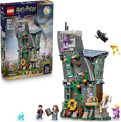 Harry Potter Luna Lovegoods Haus - Modellbau mit Leuchtstein und 5 Minifiguren - Baukasten DIY Deko fürs Schlafzimmer - Kreatives Geschenk für Mädchen, Jungen und Fans ab 10 Jahren - 76467