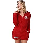 FOCO NFL womens Nfl Team Logo Short Cozy Lounge Onesie One Piece Pajamas