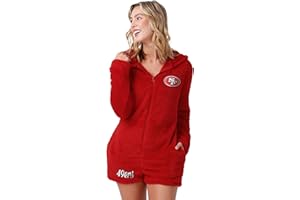 FOCO NFL womens Nfl Team Logo Short Cozy Lounge Onesie One Piece Pajamas