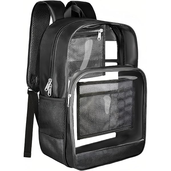 ALAZA Astronaut Clear PVC Backpack – Transparent School Bag For Kids, Teens, Adults