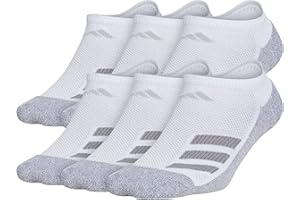 adidas Kids-Boy's/Girl's Cushioned Angle Stripe No Show Socks (6-Pair)