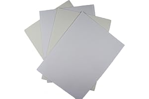 KCS 4 pc of 12" x 18" (30cmx45cm) 14CT Counted Cotton Aida Cloth Cross Stitch Fabric (White+Antique White)