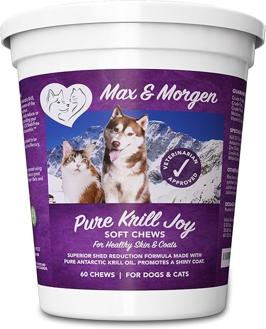 Hanzi Pets Tru Krill Antarctic Krill Oil Omega 3 Astaxanthin Dog Cat Soft Chews 60 Count Chewy Com