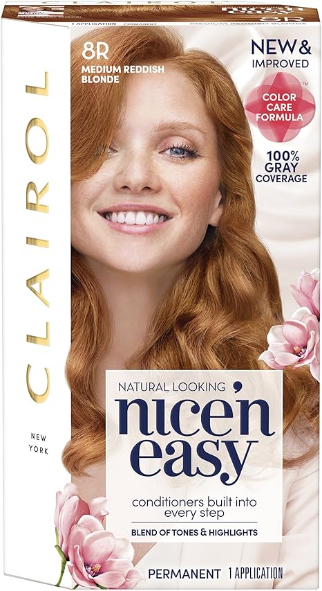 Clairol Nice N Easy 8r Medium Reddish Blonde Permanent Hair