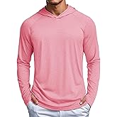 MAGCOMSEN Men's UPF 50+ Sun Shirts Long Sleeve Fishing Hoodie Shirt Lightweight Athletic Swim Running Hiking Rash Guard