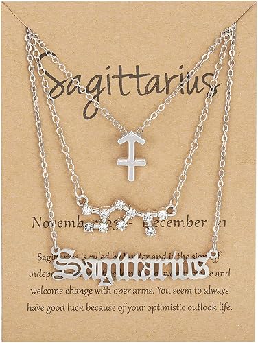 English Zodiac Sign Necklace Jewelry 