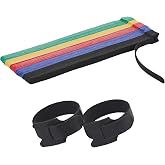 RSAJHTRY Silicone Cable Ties - Cord Organizer, Reusable RSAJHTRY Silicone Cable Ties - Cord Organizer, Reusable