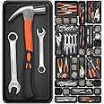 46 Pack 5-Sizes Large 12'' Tool Box Organizer Tray, Tool Box Organizers and Storage, for Hammer, Wrench, Screw, Small Parts Toolbox Organization, Tool Cart Chest Garage Drawer Organizer Tray, Black